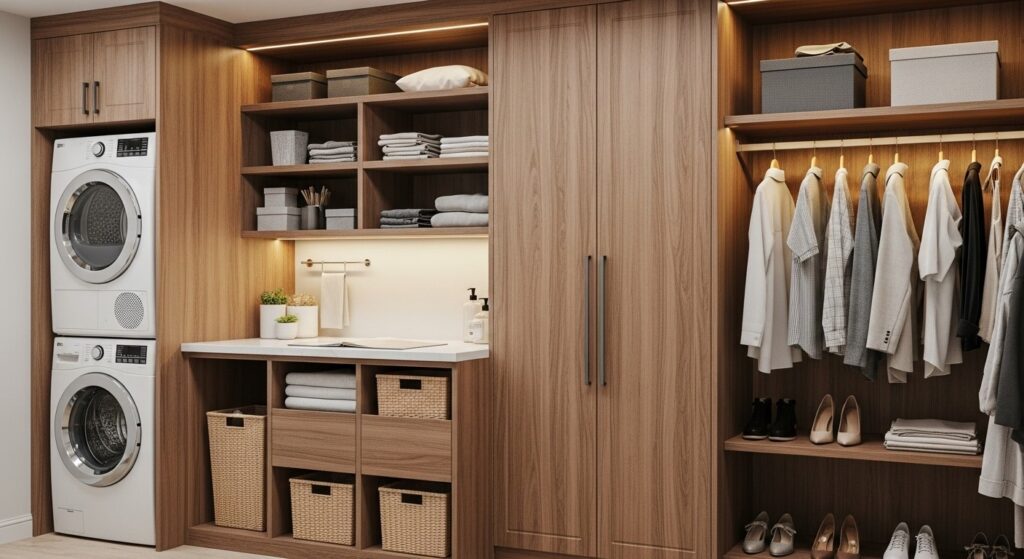 ファミリークローゼット+ランドリー一体型の画像