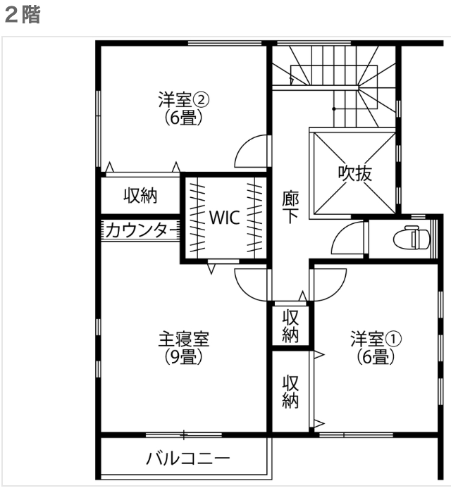 1000万円台で建てられた注文住宅の間取り画像