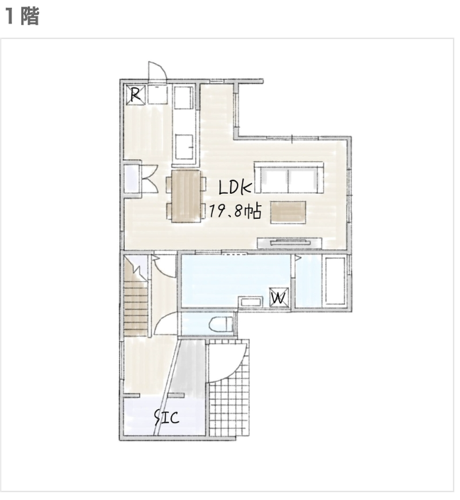 2000万円の注文住宅間取り画像